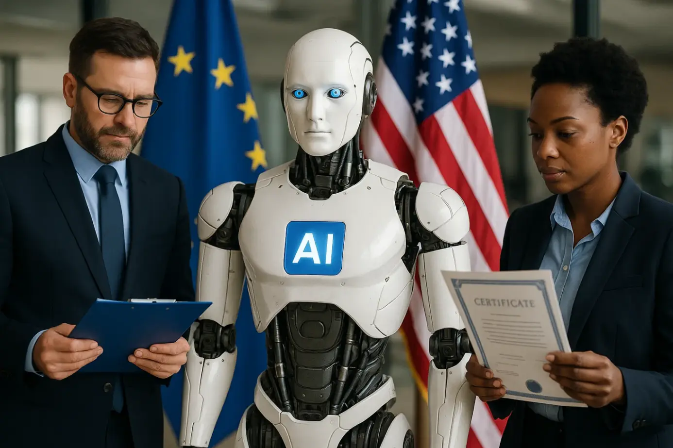 Сертификация AI-систем в ЕС и США: как допускают ИИ к работе с людьми