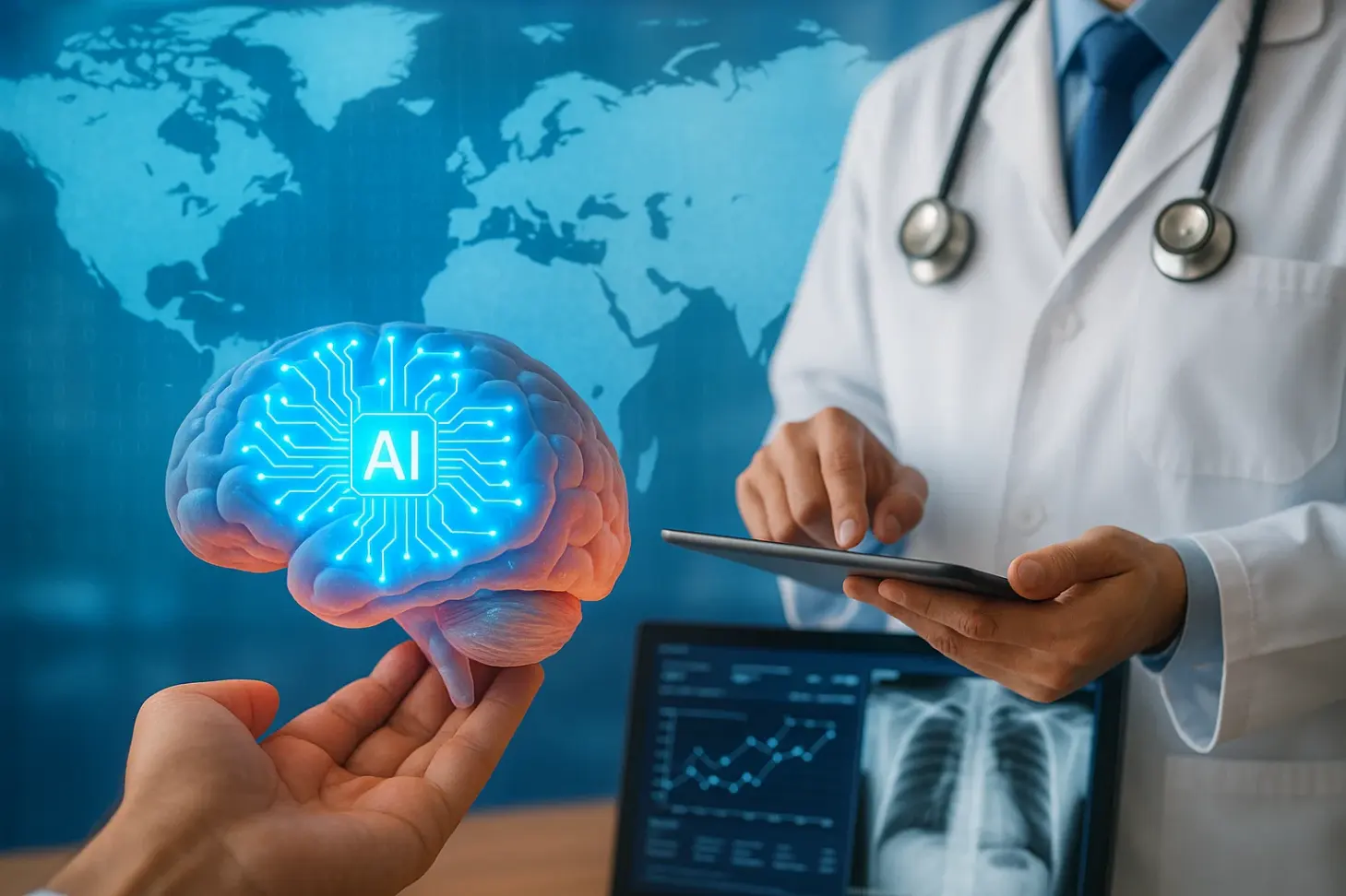Мировой обзор публикаций по AI в медицине: тенденции и выводы
